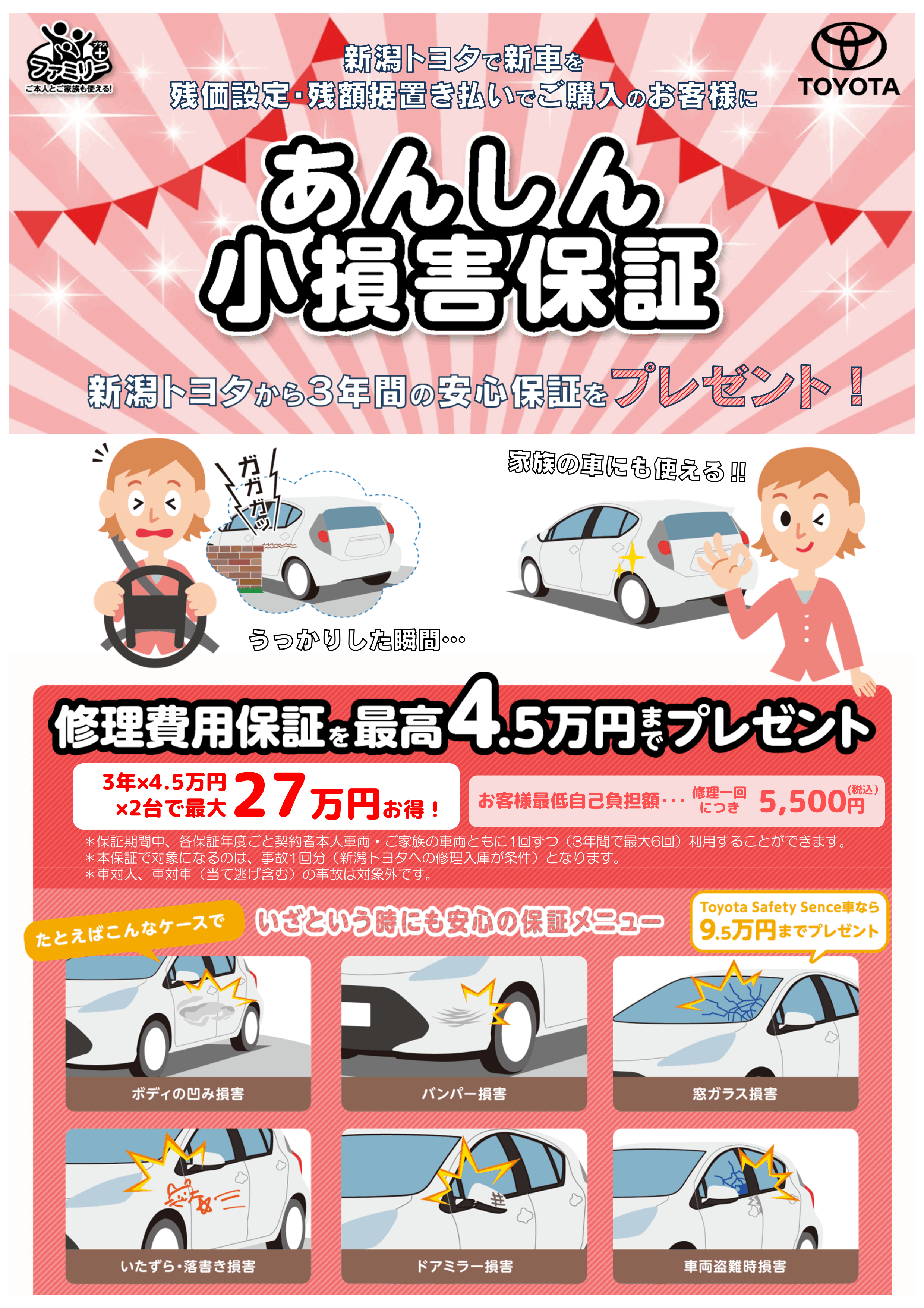 あんしん小損害 | 新潟トヨタ自動車株式会社